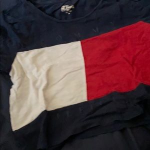 tommy hilfiger short sleeve crop top